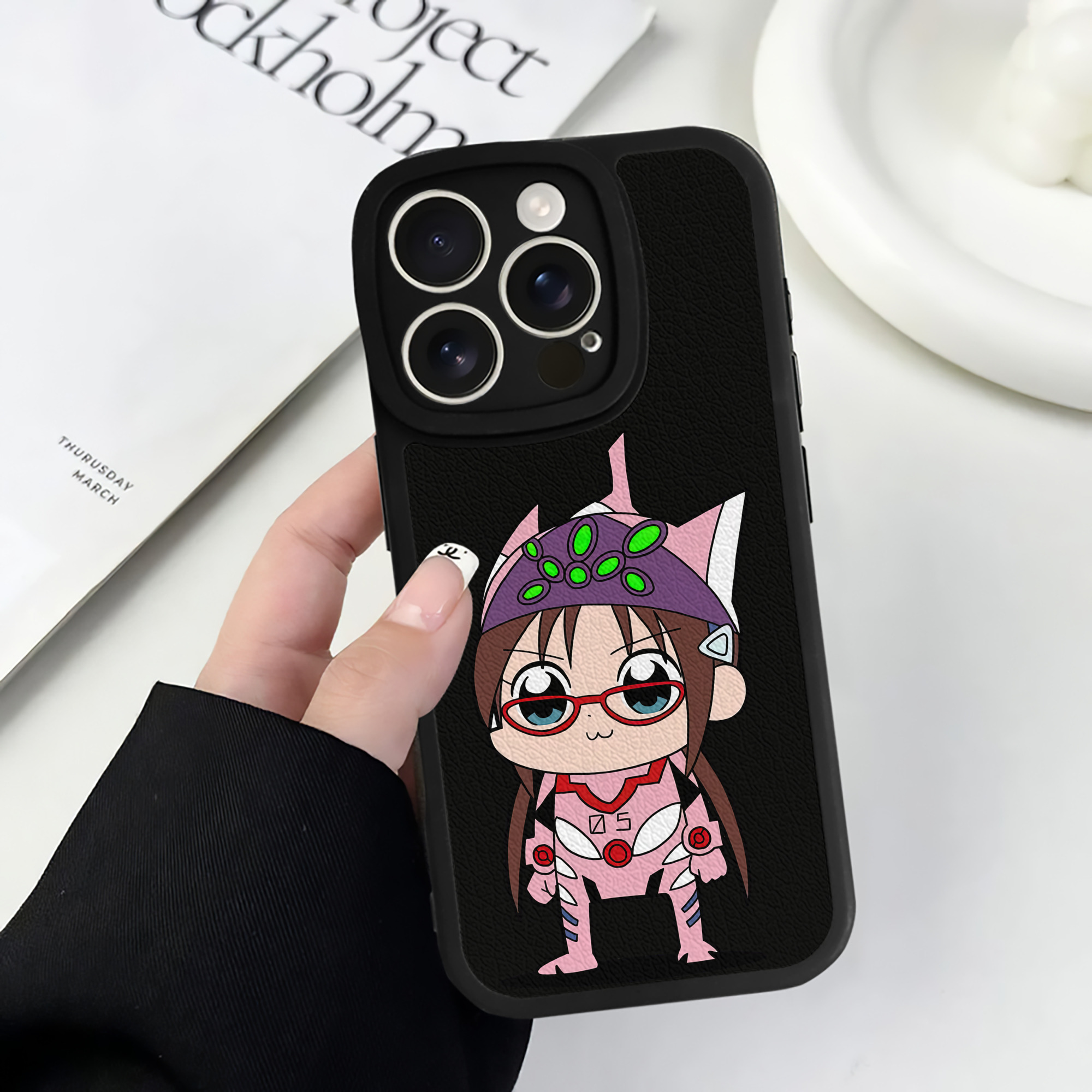 （画像用） EVA 新世紀エヴァンゲリオン 【iPhone 16シリーズ対応】シリコンスマホケース（レザー調） 材質：シリコン